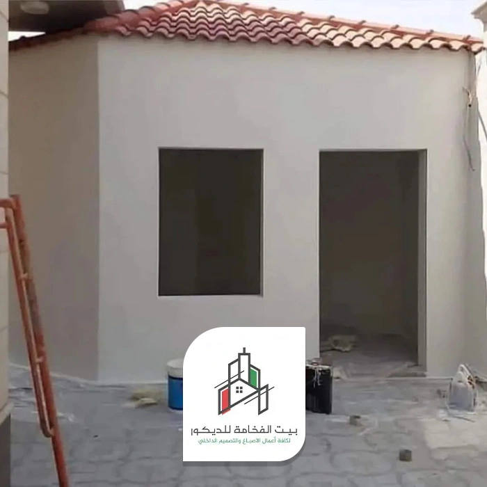 بناء ملحق في الحوش
